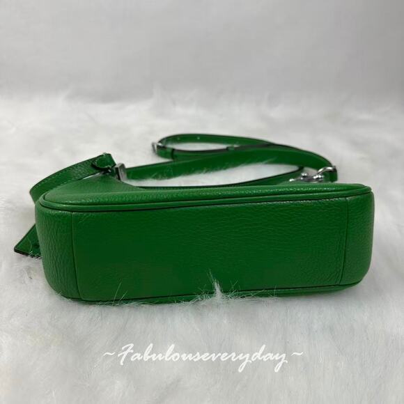 Coach X Peanuts Teri Shoulder Bag With Peppermint Patty In Kelly Green CBJ77 NWT - Picture 8 of 10